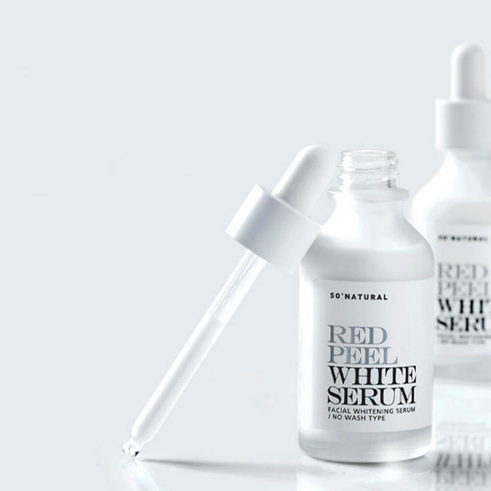 Осветляющая сыворотка с блюр-эффектом So Natural Red Peel White Serum