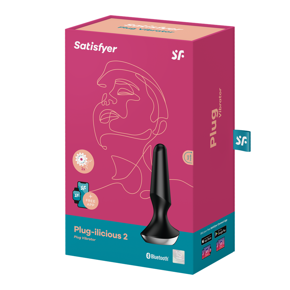Анальная пробка Satisfyer Plug-ilicious 2 черная