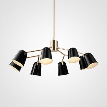 Люстра с плафонами из металла TRILL