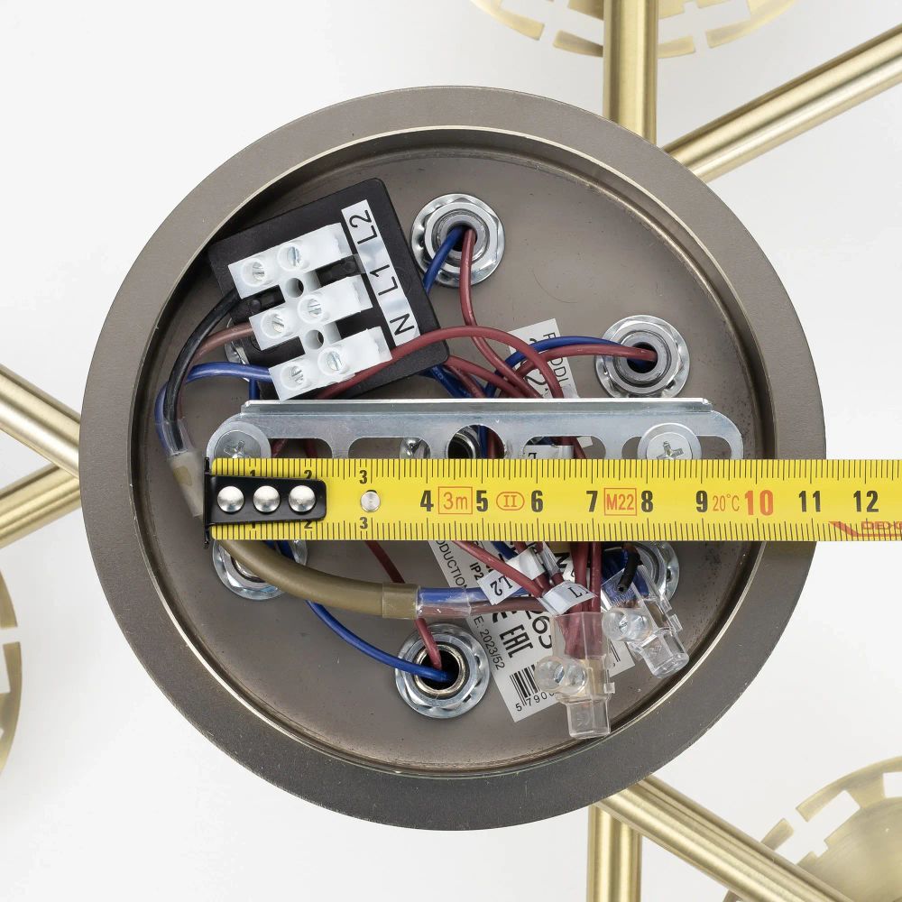 Citilux AXIS CL313263 Люстра хрустальная потолочная Бронза