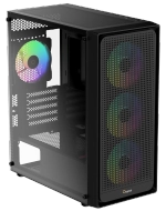 Корпус Ocypus Gamma C50 BK ARGB mATX/ITX 3xUSB Черный Gamma-C50-BKG400XX-GL