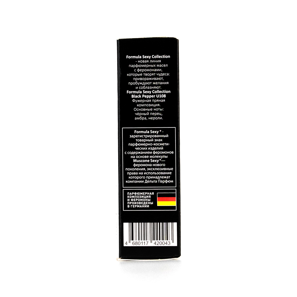 Парфюмерное масло с феромонами Formula Sexy Collection Black Pepper U108 (Формула Секси Коллекшн Блэк Пеппер U108) – 8ml