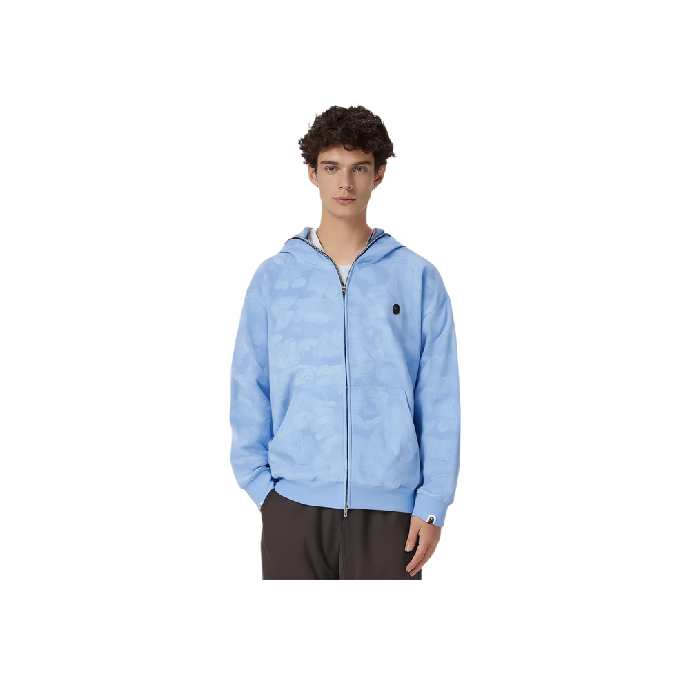 A Bathing Ape Solid Camo Jacquard One Point Relaxed Fit Zip Худи