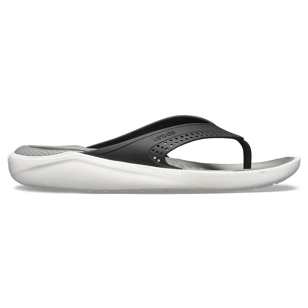 Шлепанцы Crocs LiteRide Flip Black Smoke