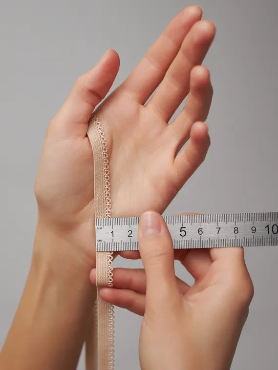 775 K-94/9 ОПТ Резинка ажурная Lauma, 9 мм, бежевый 775