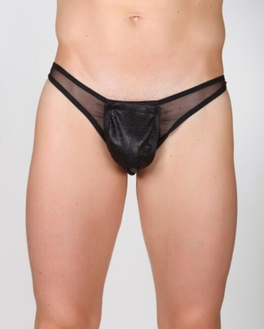 Стринги мужские отстегивающиеся (50) (Цвет: черный)