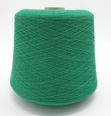 Пряжа Emilcotoni SPa RealWool 2/50 (60% пима хлопок, 40% меринос),2500 м/100 гр, зеленый