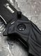 Складной нож тактический BOKER Черный с рельефной рукоятью