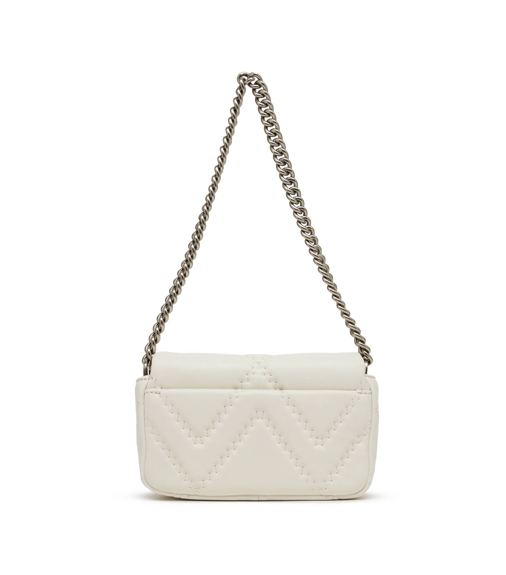 Кожаная сумка-мессенджер THE QUILTED LEATHER J MARC MINI Marc Jacobs - белый(2S3HSH016H03)