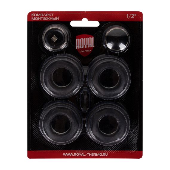 Комплект монтажный Royal Thermo 1”х 1/2quot; черный — (7)