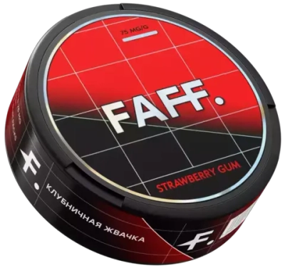FAFF STRAWBERRY GUM (75 МГ) - КЛУБНИЧНАЯ ЖВАЧКА