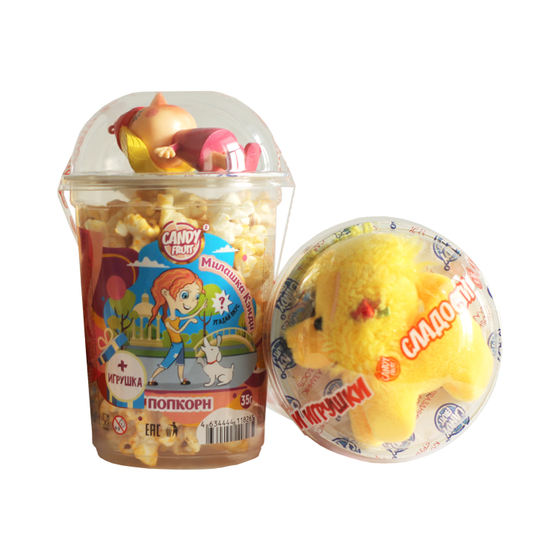 Попкорн с игрушкой для Девочек "Милашка Кэнди" 35гр (12шт)