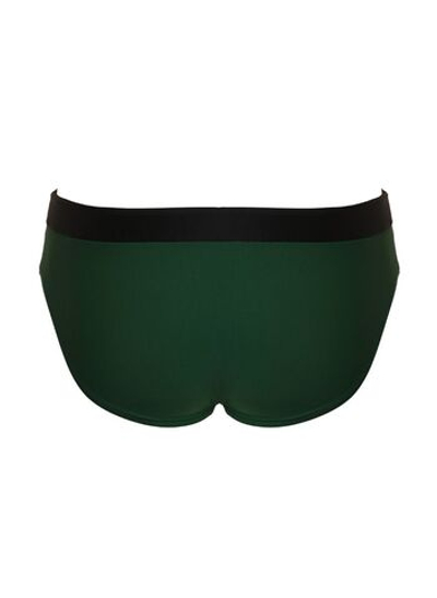 Классические мужские плавки с контрастным поясом (Размер: L) (Цвет: зеленый)
