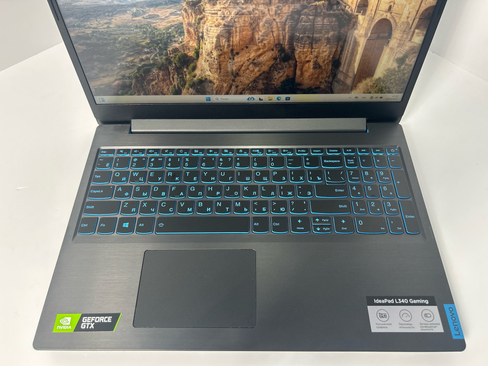 Ноутбук игровой Lenovo IdeaPad L340-15IRH Gaming (81LK00T1RU) 15.6 "/Intel Core i7 9750H/RAM 8 GB/SSD 256 GB/HDD 1Tb/NVIDIA GTX 1050 3Gb/1920х1080/IPS/Windows 10 Home/Подсветка кл-ры:LED/Чёрный. Состояние: B1