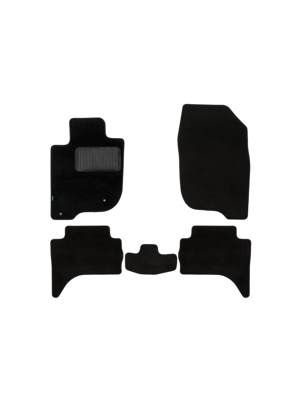 Коврики в салон для MITSUBISHI L200, 2015-2019, 2018-, пикап, 5 шт. (текстиль) KLEVER03353022110KH
