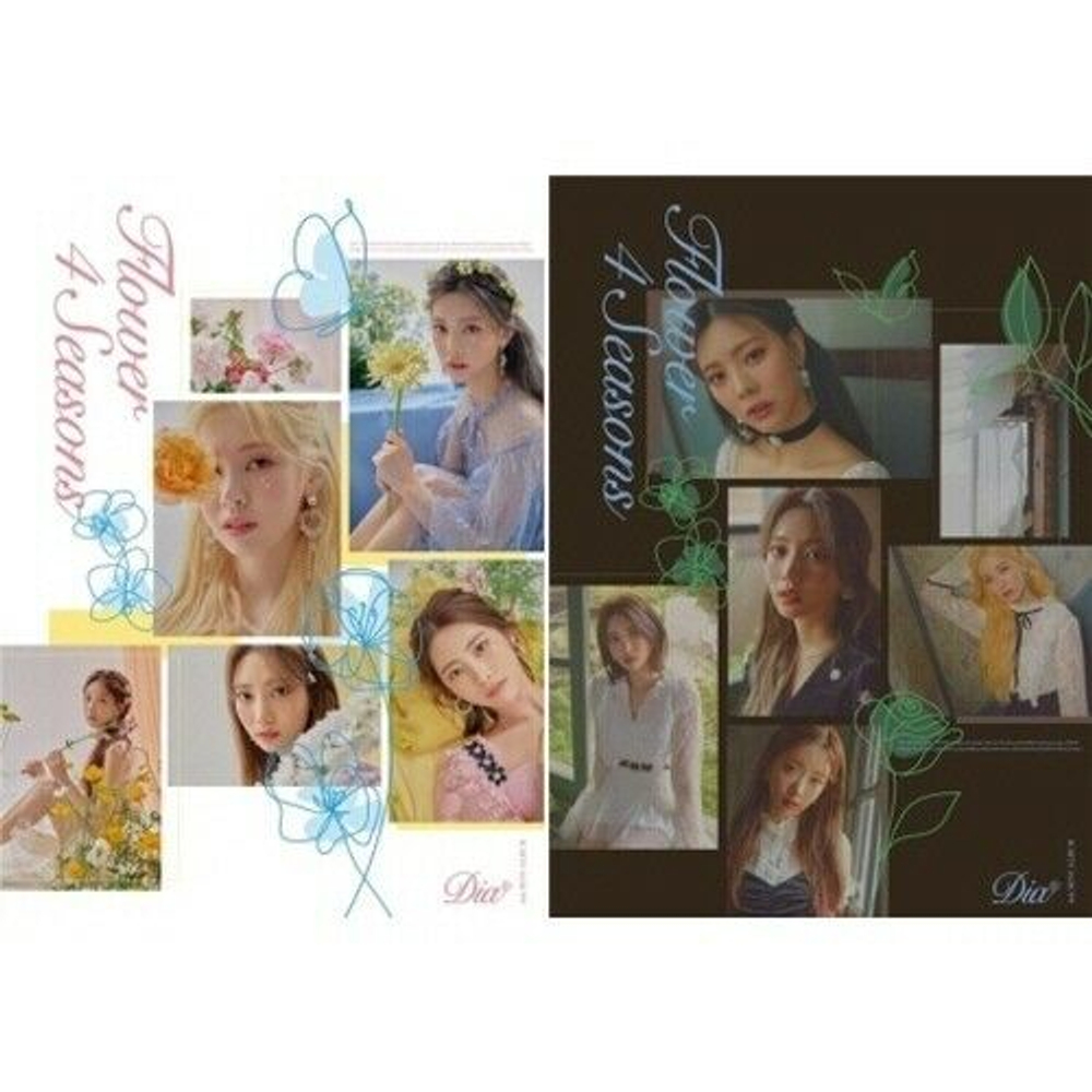 Альбом DIA - Flower 4 Seasons 6th Mini Album 2 Version SET