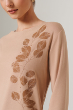 23121 Лонгслив женский (бежевый)