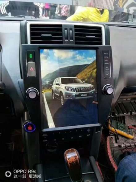 Магнитола для Toyota Land Cruiser Prado 150 2009-2013 - Carmedia ZF-1221-Q6 вертикальный экран в стиле "Тесла" на Android 11, 8Гб+128Гб, CarPlay, 4G SIM-слот