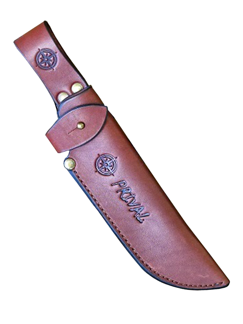 Ножны-чехол для ножа кожаный с гардой Prival НГ-1  Premium,  для клинка до 135х45мм