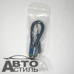 Брелок для ключей Кожа искуст ПЛЕТЕНКА  ВОЛЬВО\VOLVO с отверткой X103-VL (в уп)