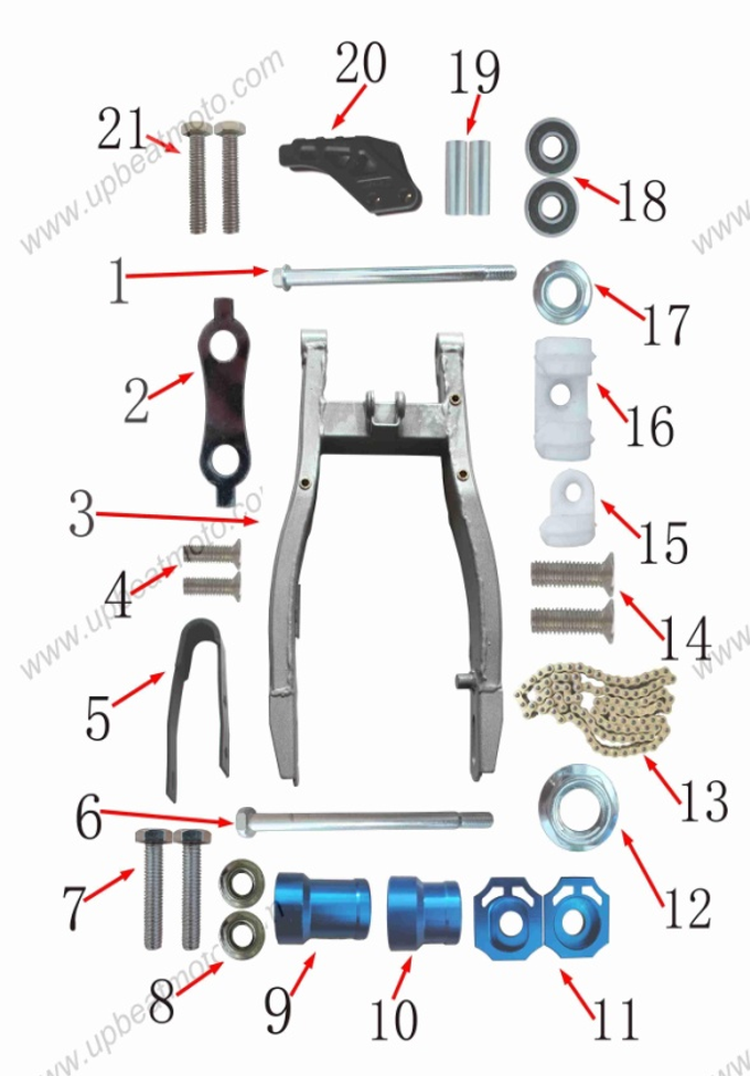 Запчасти D к питбайку Motax CRF 125