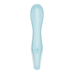 Голубой вибромассажер Air Pump Vibrator 5+ - 21 см.