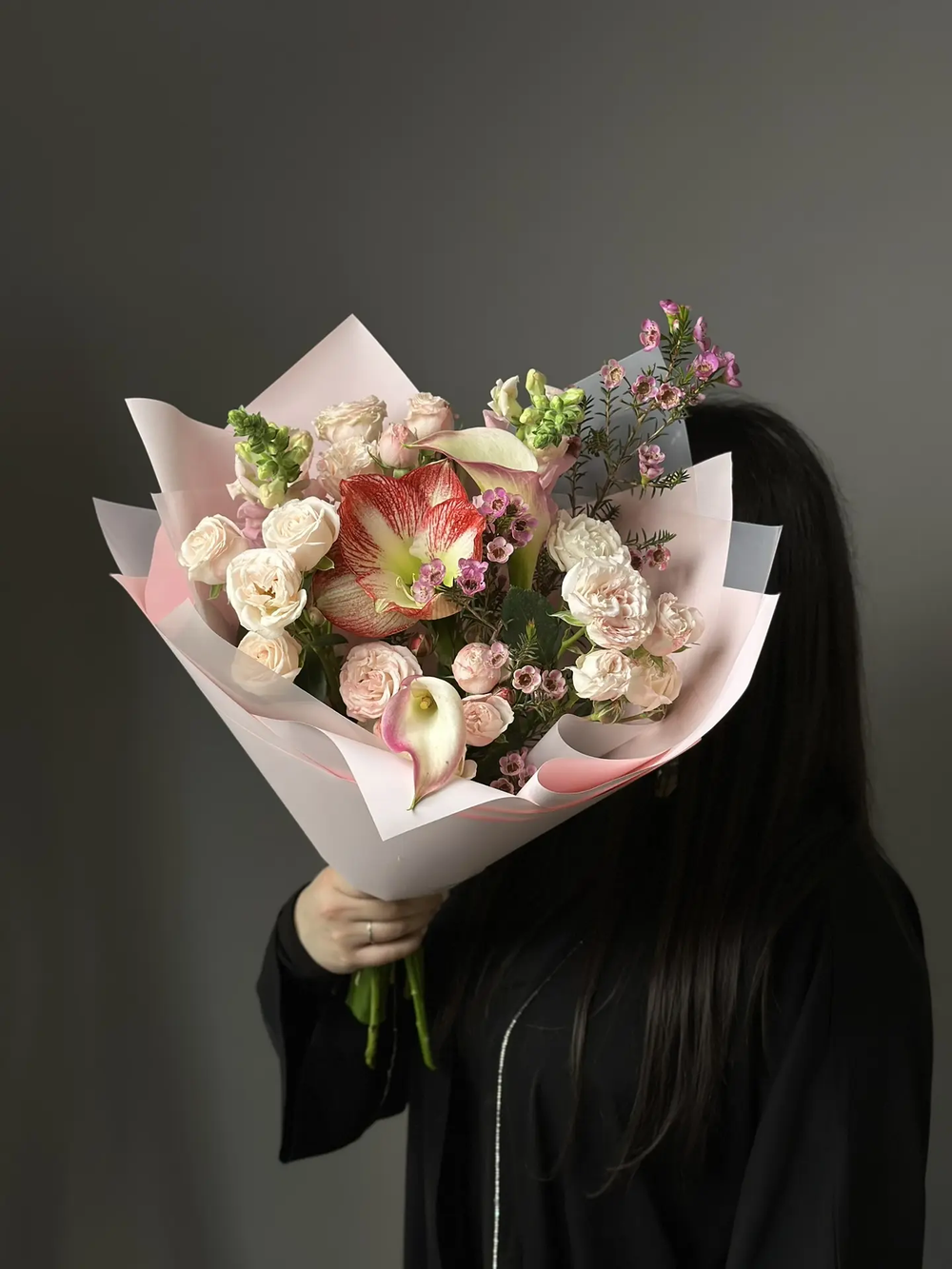 Сборный букет «Розовый туман»