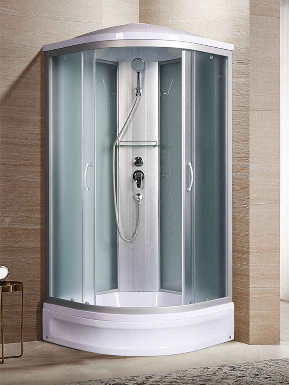 Душевая кабина RIVER NARA LIGHT XL 100/24 MT  100x100x220 10000006219 Универсальная Четверть круга