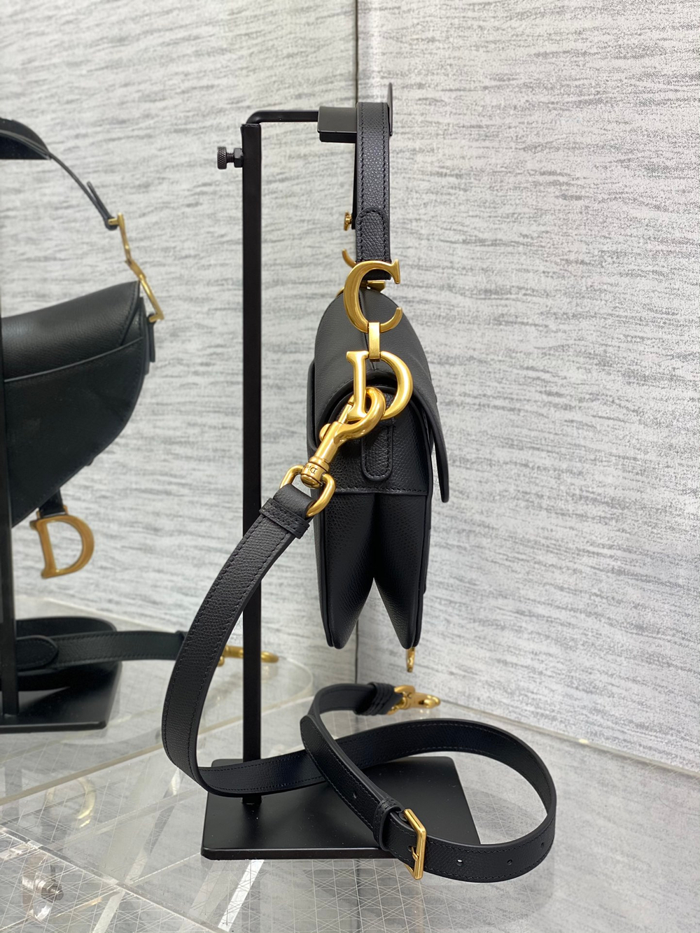 Christian Dior Small Saddle Bag with Strap