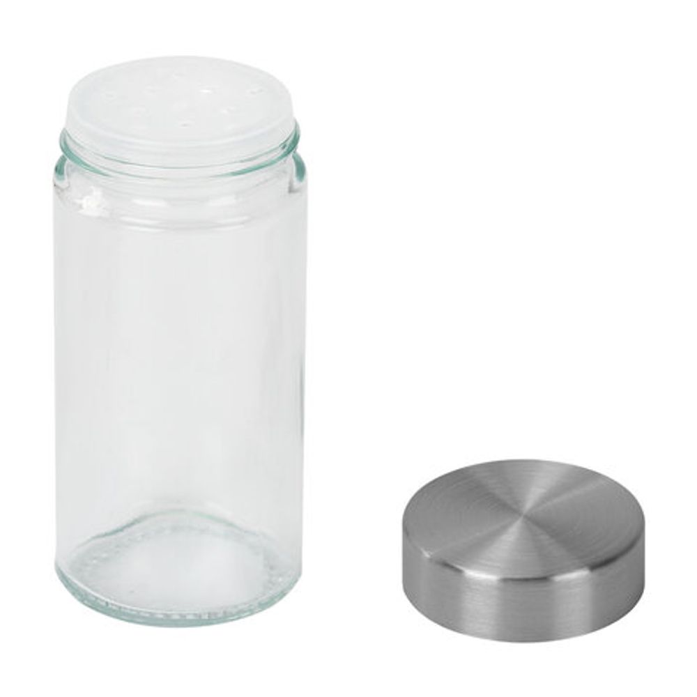 Набор для специй 2х100 мл, MAXI, солонка + перечница, стекло/сталь, круглые, WEGLA (ВЕГЛА), 700230