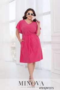 Платье 2375-Малиновый Minova