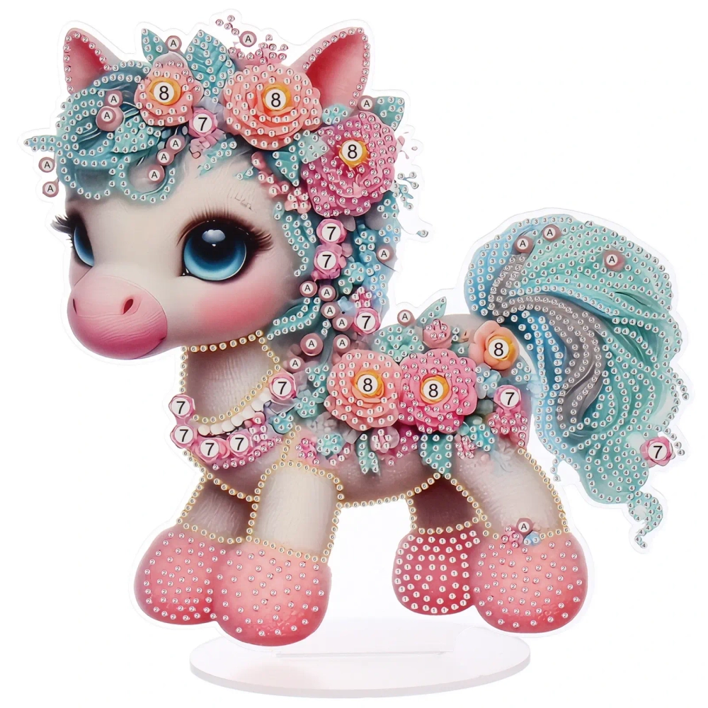 Набор для творчества на акриловой подставке «DIAMOND», единорог, 23*24.5см, (коробка)