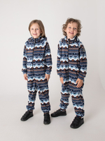 Комбинезон флисовый с карманами и съемным капюшоном "Лапландия"