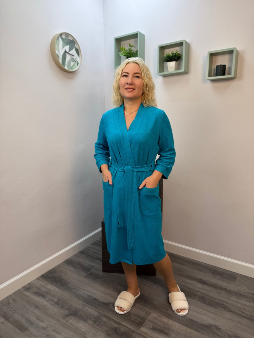 Халат женский "129МП" на запах (159)