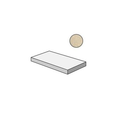 Ступень Charme Extra Arcadia Scalino Frontale Nat 33х60 Ang.Sx Левая