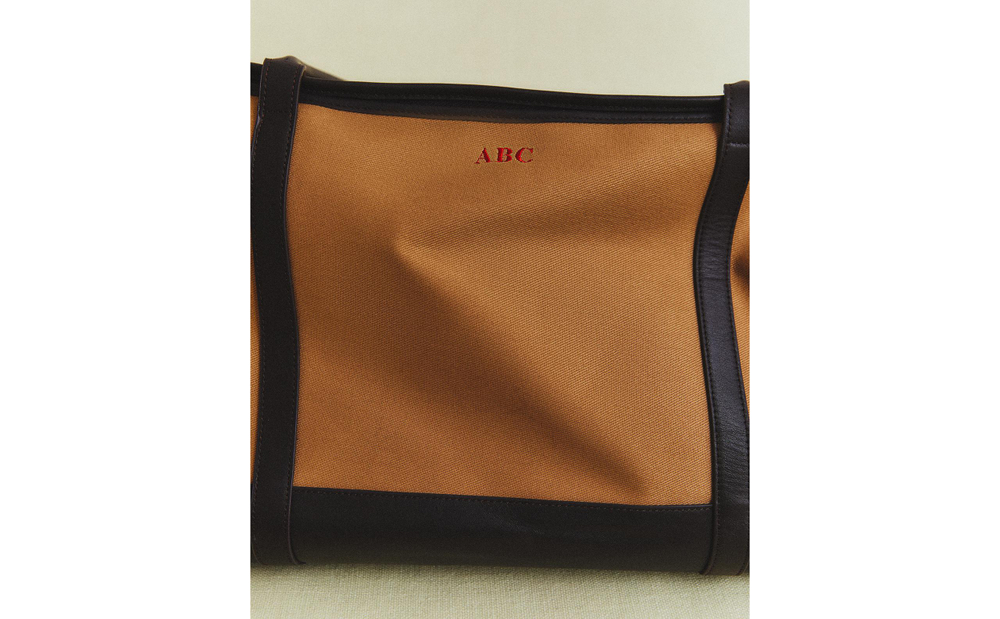 Переноска для животных Zara Home, из хлопка с отделкой натуральной кожей, 30 45 25 см