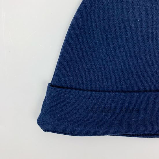 Шапочка однослойная "Веселые гонки" индиго