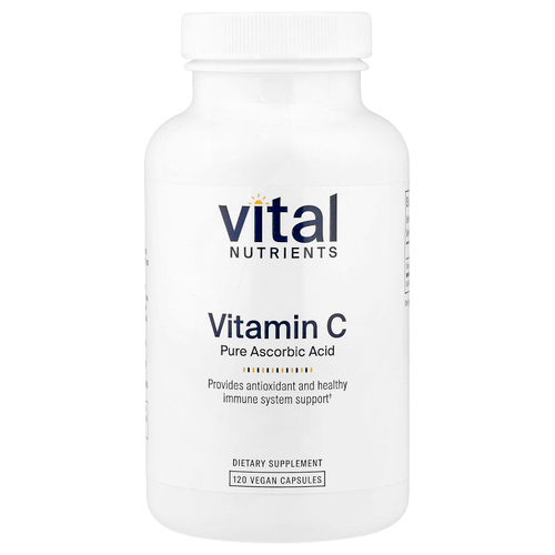Vital Nutrients, витамин C, 120 веганских капсул (1000 мг в 1 капсуле)