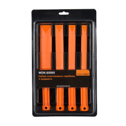 WDK-65095 Набор пластиковых скребков, 4 предмета