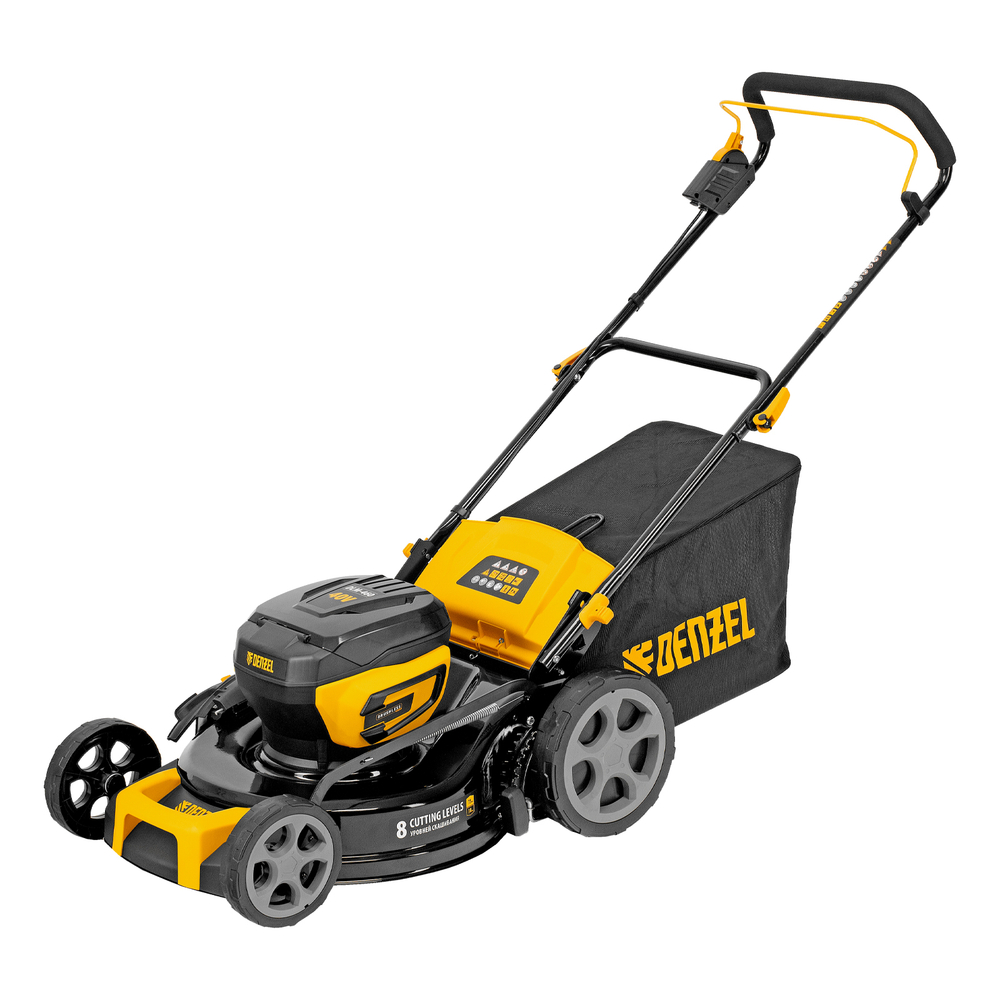 Газонокосилка аккумуляторная бесщет. DLM-460, 460 мм, травосб. 65 л., Li-Ion, 40 В // Denzel