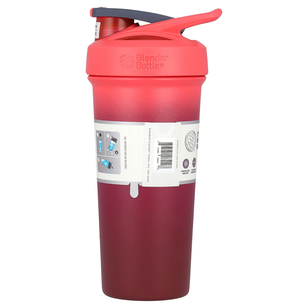 Blender Bottle, Strada Sleek ™, изоляция из нержавеющей стали, сангрия, 740 мл (25 унций)