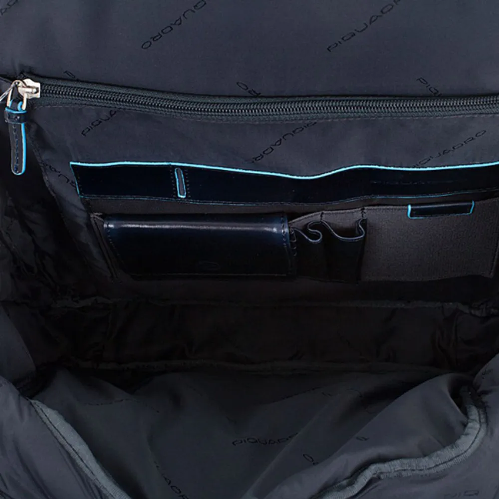 Рюкзак Piquadro Blue Square синяя телячья кожа (CA1813B2/BLU2) 5