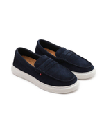 Кожаные мокасины tommy hilfiger hybrid loafer Tommy Hilfiger - темно-синий(FM0FM04440)