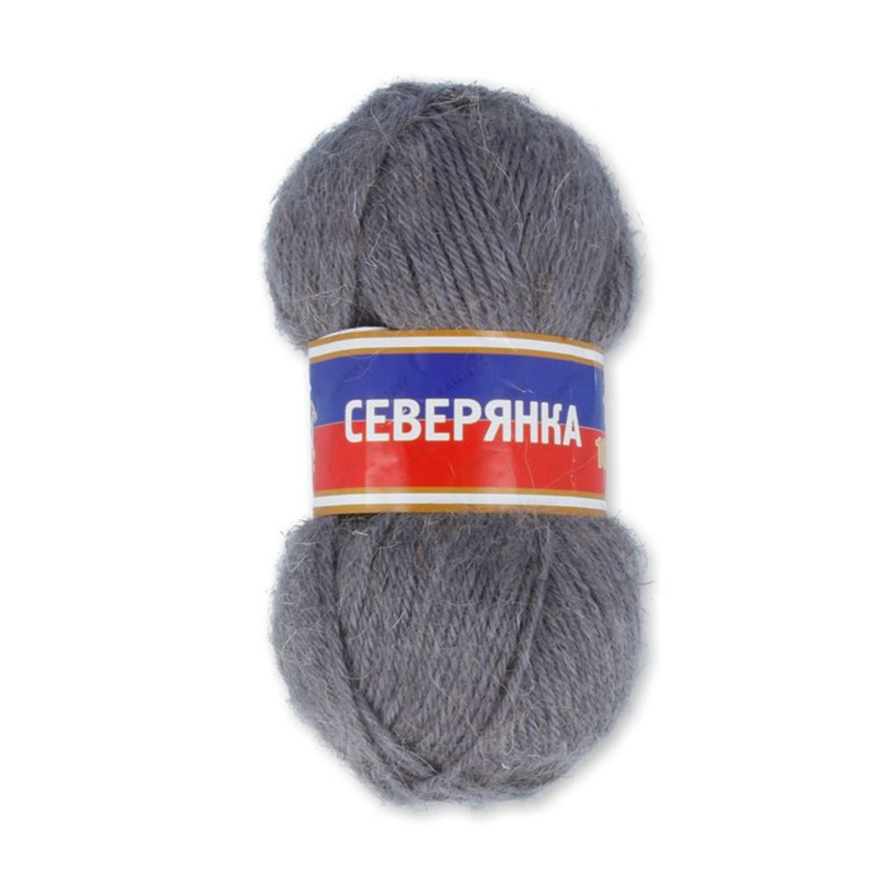 Пряжа Камтекс Северянка / уп.10 мот. по 100 г, 150 м, цв.008 серебристый