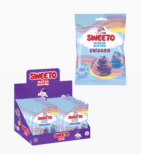 Маршмеллоу SWEETO Единорог 56г*12шт