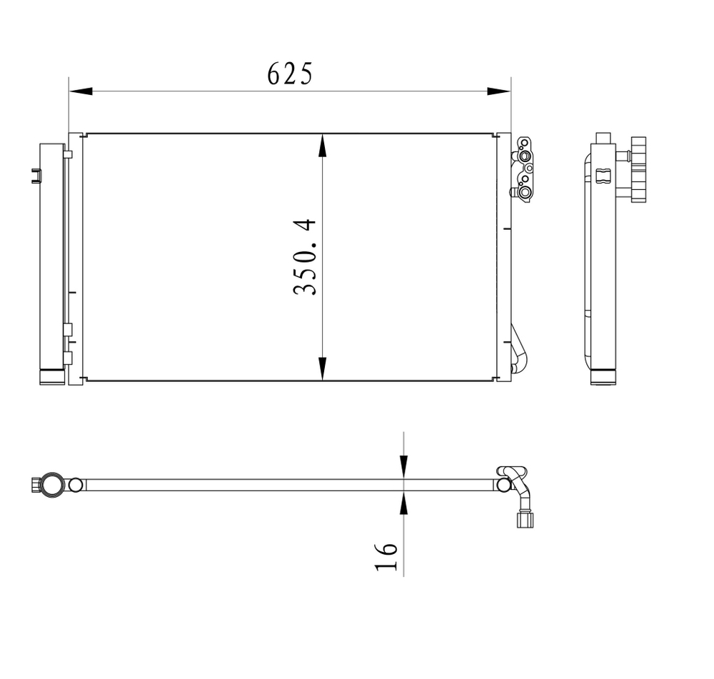 Kular - 86409-KLR - Condenser, air conditioning