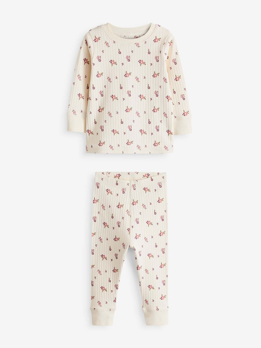 Пижама для девочки Next Q96-755, 3 шт., Розовый, Молочный