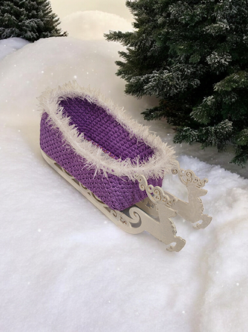 Сани Деда Мороза под ёлку, новогодний декор