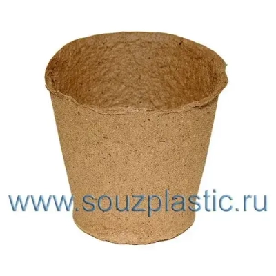 Торфяной горшочек 90*90 круглый (комплект 200 шт)