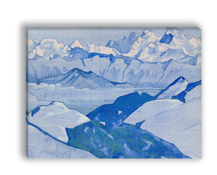 "Хребет Эвереста", Рерих Николай Константинович, картина (репродукция)